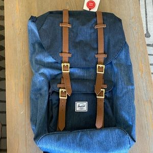New with tags Herschel Supply Co. Little America denim backpack 25 L
